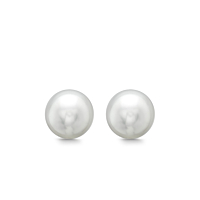 South Sea Pearl Stud Earrings, 10-11Mm Round