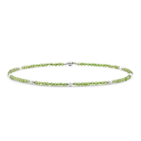 Peridot And Freshwater Pearls Necklace