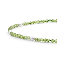 Peridot And Freshwater Pearls Necklace