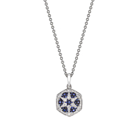 Sapphire & Diamond Star Necklace